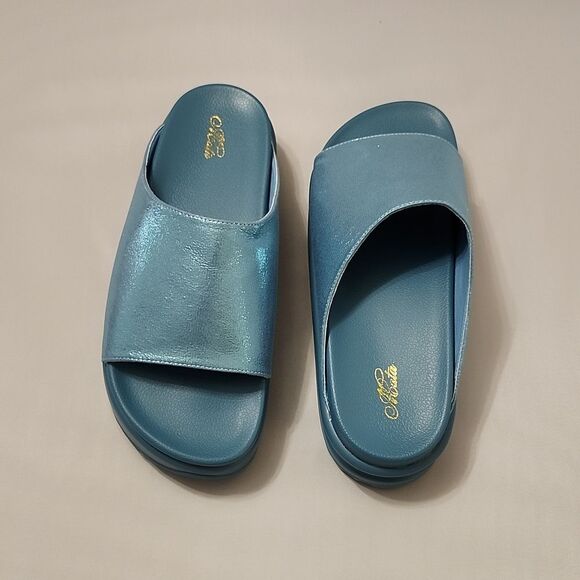 BRAND NEW MATA PLATFORM OPEN TOE SLIDES WOMEN'S SANDAL G1 - Picture 5 of 16